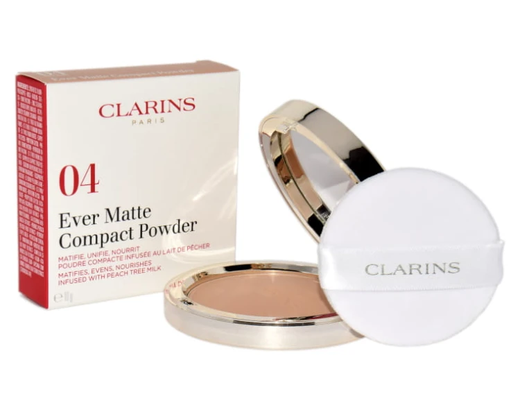 Clarins Ever Matte Compact Powder puder w kompakcie 04 Medium 10g