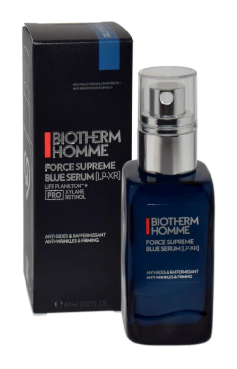 BIOTHERMForce Supreme Blue Serum Life Plankton+Serum przeciwzmarszczkowe z retinolem dla mężczyzn 60 ml