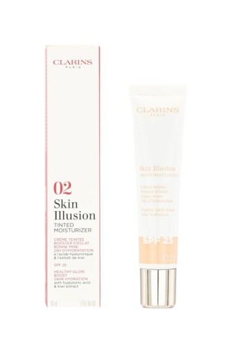 CLARINS SKIN ILLUSION TINTED MOISTURIZER SPF25 Tint do twarzy z spf25 02 40ML