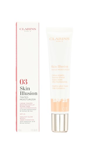 CLARINS SKIN ILLUSION TINTED MOISTURIZER SPF25 Tint do twarzy z spf25 03 40ML