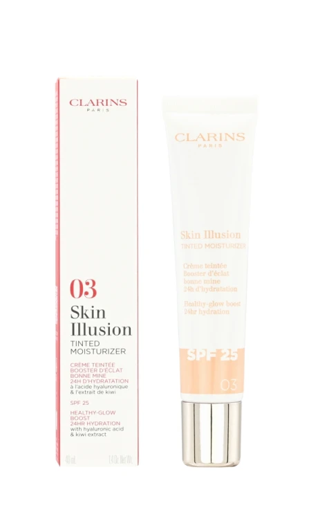 CLARINS SKIN ILLUSION TINTED MOISTURIZER SPF25 Tint do twarzy z spf25 03 40ML