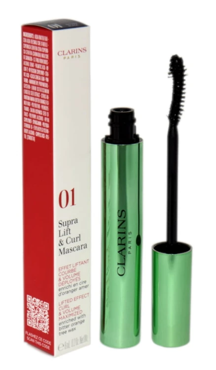 Clarins Supra Lift & Curl wodoodporny tusz wydłużający i podkręcający rzęsy 8 ml bestseller