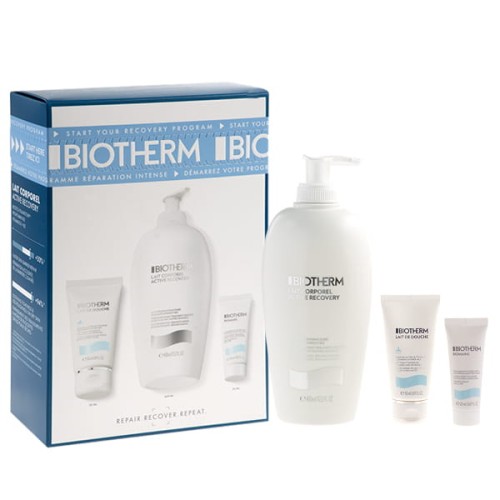 BIOTHERMSet (Lait Corporel Active Recovery Body Lotion 400 ml + Lait De Douche Cleansing Shower Milk 50 ml +  Biomains Hand&Nail 20 ml)Zestaw do pielęgnacji