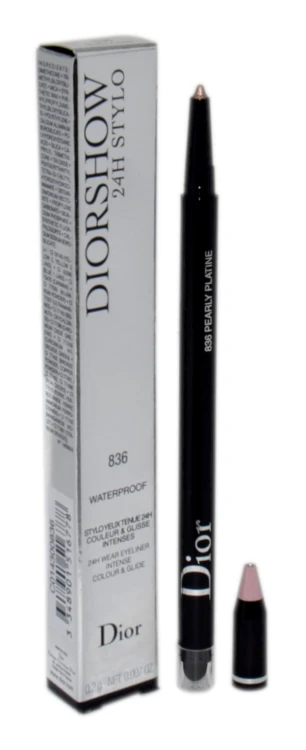 DIOR Diorshow 24H Stylo Waterproof Eyeliner 836 Pearly Platine Wodoodporny eyeliner 0,2g