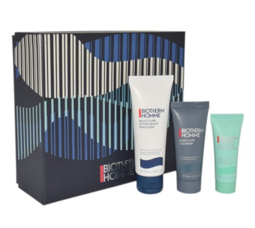 BIOTHERM Set (Basic Line Cleanser 40 ml + Aquapower Advanced Gel20 ml + Basics Line After Shave Emulsion 75 ml ) Zestaw pielęgnacyjny dla mężczyzn