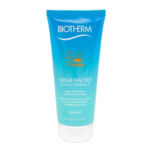 Biotherm  After Sun Oligo-Thermal Sparkle Cream Intense Moisturization Beautifes Your Tan  Intensywnie nawilżający krem po opalaniu do ciała 200 ml