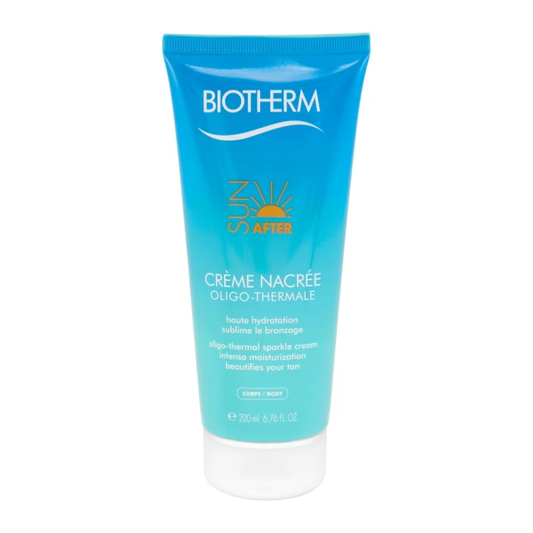 Biotherm  After Sun Oligo-Thermal Sparkle Cream Intense Moisturization Beautifes Your Tan  Intensywnie nawilżający krem po opalaniu do ciała 200 ml